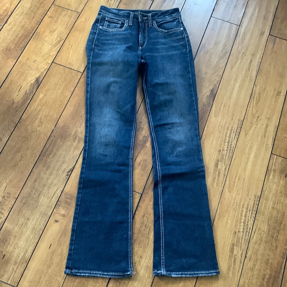 Silver Jeans Women's Boot Cut Jeans - Dark Blue